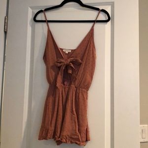 Dusty rose cut out romper size S
